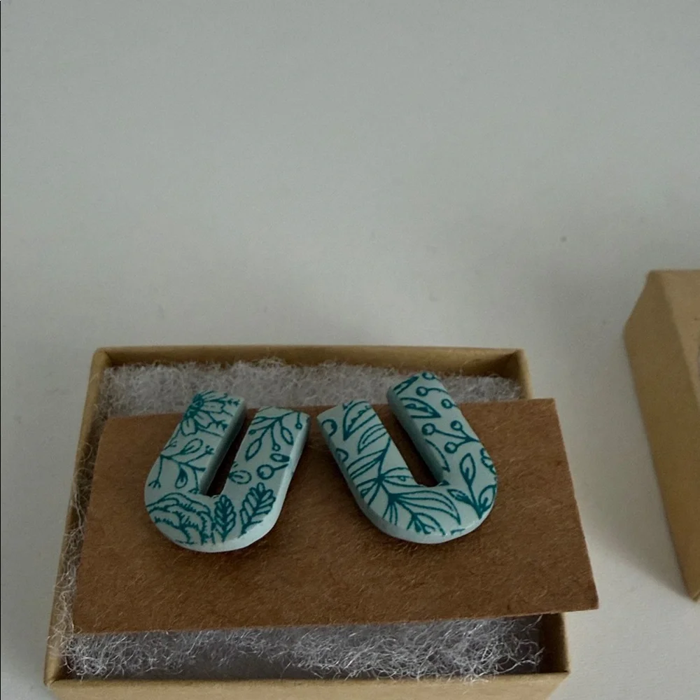 Olive and millie Blue Earrings - Picture 2 of 3